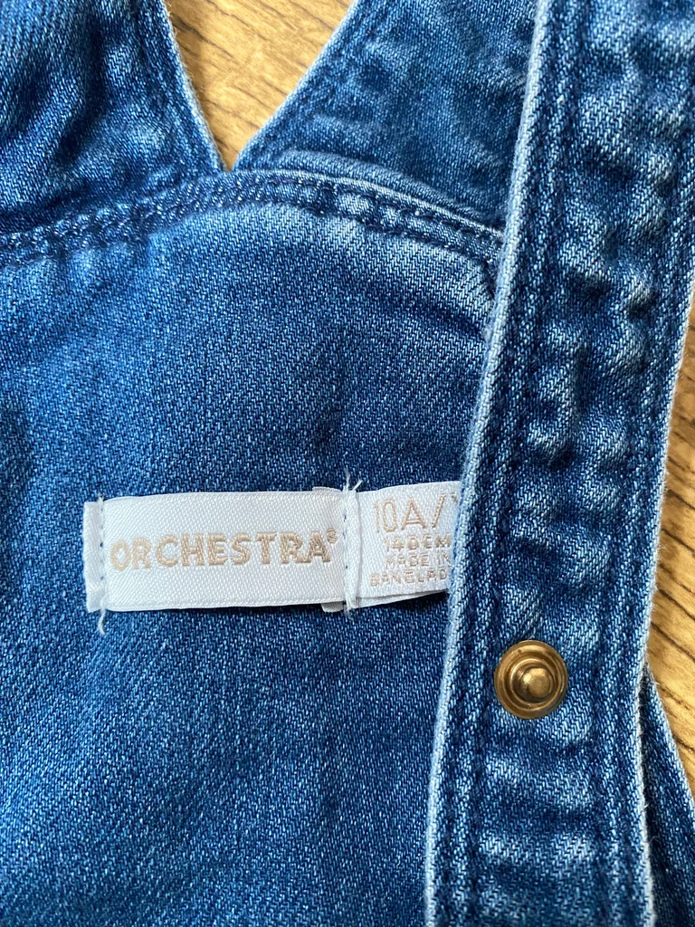 Robe salopette en jean Orchestra 10 ans Denim bleu intemporel – neuve – photo 7